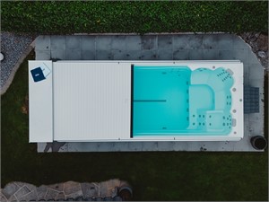 Rollabdeckung SchwimmSpa, elektrisch angetrieben